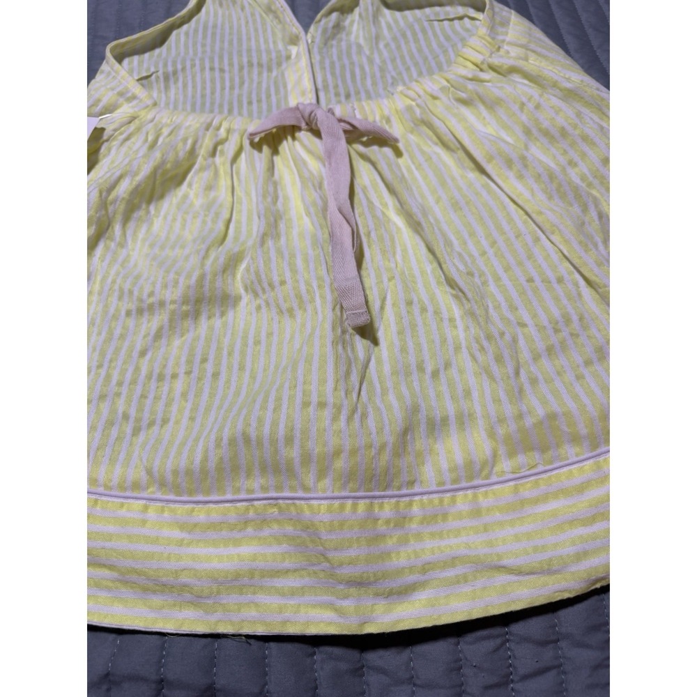 Maeve Anthropologie NWT Yellow & White Striped Button Halter Top Backless XS - Picture 9 of 14